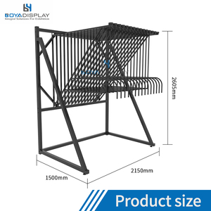 Boya tùy chỉnh kích thước biểu tượng phong cách mới treo biến kim loại trượt thảm thảm hiển thị giá đứng - Product Image 2