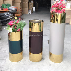 Florero alto <span class=keywords><strong>de</strong></span> lujo <span class=keywords><strong>para</strong></span> decoración del hogar/maceta grande <span class=keywords><strong>de</strong></span> oro <span class=keywords><strong>para</strong></span> exteriores, maceta <span class=keywords><strong>interior</strong></span> <span class=keywords><strong>de</strong></span> gran tamaño - Product Image 4