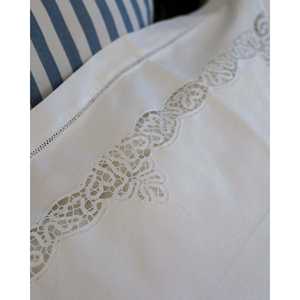 Sábanas Ajustables y Planas para Cama Doble Pietrochianese con Elegante Detalle de Encaje - Product Image 5