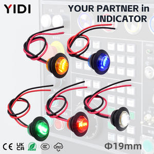 Luce Diurna a LED da 19mm con Cavo in Plastica Blu, Giallo, Bianco, Verde, Rosso, Indicatore di Direzione e Segnale di Avvertimento per Auto - Product Image 1