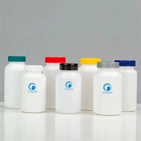 Bouteille en HDPE de 750 ml sans BPA, de qualité alimentaire, pour compléments alimentaires, comprimés, vitamines, contenant en plastique avec bouchon à vis
