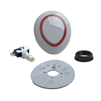 Lampe tournant en forme d'œuf, de grande taille, 7 couleurs, bouton-poussoir LED pour Machine de jeux d'arcade, 2 pièces
