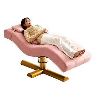 Fauteuil de soin du visage et table de <span class=keywords><strong>massage</strong></span> incurvée YS-0906N pour salon de beauté moderne, lit de beauté pour les cils - Product Image 3