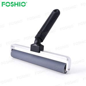 Foshio, rodillo de vidrio montado en la pared personalizado, aplicación de <span class=keywords><strong>vinilo</strong></span>, herramienta de tinte de ventana, juego de rodillos a prueba de polvo de 8 pulgadas con almohadilla pegajosa - Product Image 4