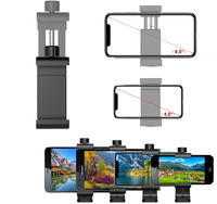Clip de téléphone portable en aluminium à 360 degrés compatible avec tous les supports de trépied, adaptateur de montage, mini trépied léger pour iPhone