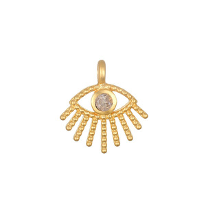 Collar con Colgante DIY de Elementos Clásicos, Ojo del Diablo, Luna, Piedra del Décimo Segundo Cumpleaños, Chapado en Oro de 18K, para Mujer - Product Image 5