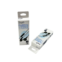 Boîte d'emballage auto-montable durable en papier cartonné avec logo personnalisé biodégradable respectueux de l'environnement, impression de cassette, pliage