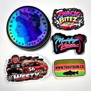 Custom Die Cut Strong <b>Adhesive</b> Sticker Holographic Waterproof UV Resistant Vinyl UV Offset Printed Personalized Logo Decal Craft - Product Image 1