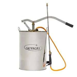 Knapsack Chemical Mist Manual Stainless Steel Sprayer 16L Metal Agriculture Sprayer