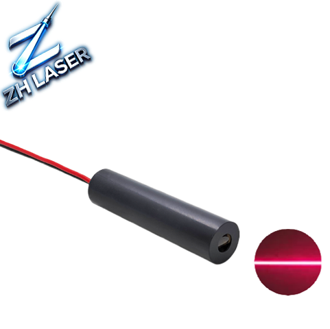 Zhonghe 650nm Red Line Laser Module 12-24V DC Adjustable Focus 30-200mW 12x50mm Industrial Grade Machine Vision Positioning 1