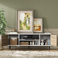Meuble TV en bois moderne et simple Meuble nordique rétractable pour salon chambre hall appartement ou atelier