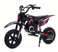 Moto électrique tout-terrain pour enfants YT avec effets lumineux et sonores, 200W 24V, 3 vitesses réglables, vitesse maximale de 20 km/h