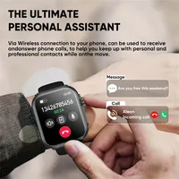P131 2026 Nouvelle Montre Connectée IOS Watch Ultra2 Boîtier en Alliage Quartz 1000mAh Écran Tactile AMOLED 1,85'' Appel Bluetooth Unisexe Tendance