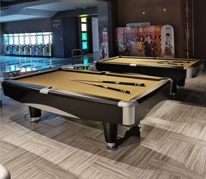 Table de <span class=keywords><strong>billard</strong></span> en bois massif de haute qualité de 8 pieds et 9 pieds pour club et <span class=keywords><strong>bar</strong></span> <span class=keywords><strong>avec</strong></span> système de retour de balle et ardoises en pierre bleue Jiujiang - Product Image 3