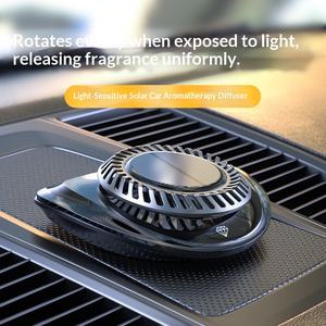 Diffuseur de <span class=keywords><strong>parfum</strong></span> solaire rotatif pour voiture, à fixer sur plaque d'immatriculation, en PC thermolaqué, pour intérieur de véhicule - Vente en gros fabricant - Product Image 3