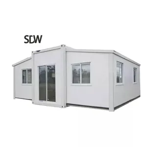 Luxus 40Ft Fertighaus ausziehbar zusammen klappbar kleines Haus 3 2 Schlafzimmer 40Ft vorgefertigtes erweiterbares Container haus