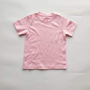 T-shirts pour enfants logo personnalisé vente en gros été 100 coton peigné t-shirts imprimés unis <span class=keywords><strong>blanc</strong></span> vierge bébé garçons filles t-shirt personnalisé pour enfants - Product Image 5