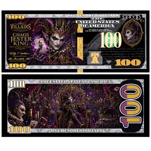 Série Villains Anime Billet de banque doré 100 dollars Dark Fantasy Queen <span class=keywords><strong>Jester</strong></span> Objets de collection - Product Image 3
