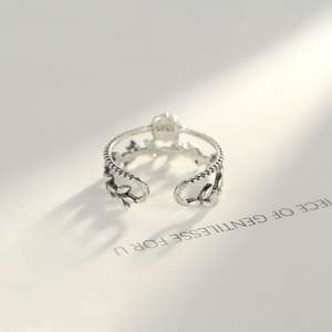 CZCITY แหวนเงินแท้925ลายดอกไม้คลาสสิคแหวนเงินเครื่องประดับเงินไทย - Product Image 6