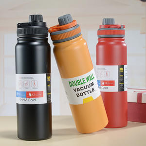 Bouteille isotherme de sport en acier inoxydable à double paroi, gobelet de voyage sous vide 800 ml avec couvercle hermétique - Product Image 6