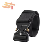 Ceinture tactique à boutons pour homme SIKE, pour les activités de plein air, nouvelle ceinture tactique polyvalente en toile tissée en nylon