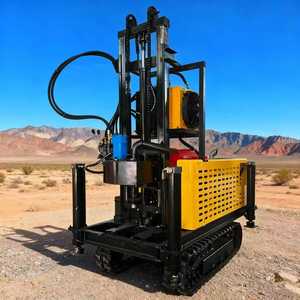 Harkon Powered Crawler Water Well Drilling Rig Motor Core 150m Depth 300mm Hole Diameter 22HP Competitive Price 2 Year - Product Image 4
