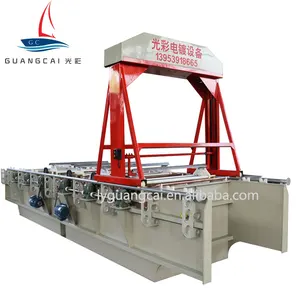 Guangcai factory barrel electronic pickling line electrolytic zinc plating equipment