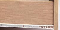 Meuble d'appartement Console TV en bois Banc de télévision Unité murale Meuble TV en verre