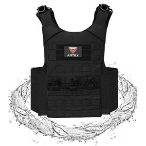 เสื้อเกราะยุทธวิธี ARTEX รุ่นใหม่ Chaleco Tactico ระบบ Molle  ผ้าไนลอน 1000D  สำหรับใส่แผ่นเกราะ  สีดำ  สำหรับฝึกซ้อม ผู้ชาย ล่าสัตว์กลางแจ้ง - Product Image 4