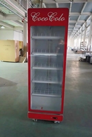 Équipement de réfrigération commercial pour supermarchés, vitrine réfrigérée verticale à 5 niveaux, refroidissement par air, panneau d'affichage numérique en verre creux