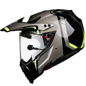 Casco de motocicleta con micrófono eléctrico todoterreno de cobertura completa transfronteriza dedicada para hombres y mujeres Four Seasons Rally - Product Image 1