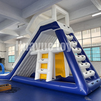 Prix d'usine Grand toboggan gonflable commercial avec canopy et glissière aquatique pour parcs aquatiques