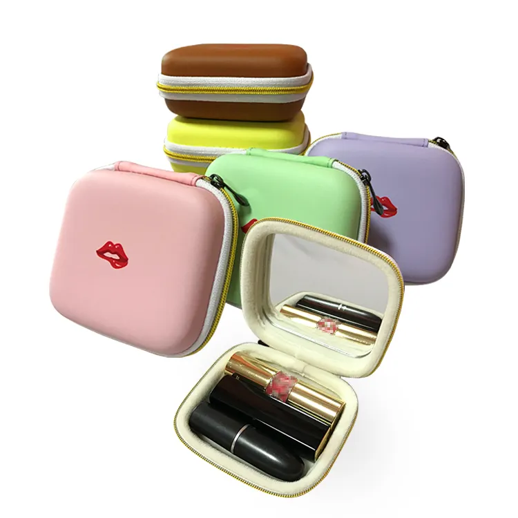 Personalizzato Nuovo stile di EVA Impermeabile rossetto caso cosmetico Con Il caso di Storage Professionale Partizione Multi-funzione make up caso