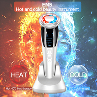 Appareil de massage facial multifonctionnel chaud et froid, machine de beauté cosmétique, instrument de nettoyage de la peau, appareil de lifting du visage