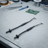 Rakitan Kabel Pita Terpisah Dengan Ujung Konektor 5 Pin dan Rumah Kabel Tambahan untuk Penggunaan Dispenser Kulkas Freezer