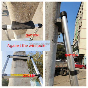 <span class=keywords><strong>Escalera</strong></span> Telescópica Simple <span class=keywords><strong>de</strong></span> <span class=keywords><strong>Acero</strong></span> <span class=keywords><strong>Inoxidable</strong></span> <span class=keywords><strong>de</strong></span> 1.9m a 6.3m con Cojín Antideslizante, Fabricada en China - Product Image 4