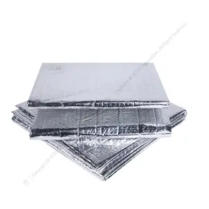 Insulasi Radiator Gelembung Aluminium Reflektif Foil Insulasi Gelembung Tunggal/Ganda Bahan Isolasi Kedap Suara Termal