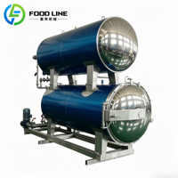 Autoclave à distribution uniforme de chaleur pour la stérilisation des aliments en sachet sous vide