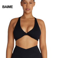 2024 nouvelle grande taille personnalisée salle de sport sans couture Sexy dos croisé haut soutien femmes Sport soutien-gorge haut Fitness