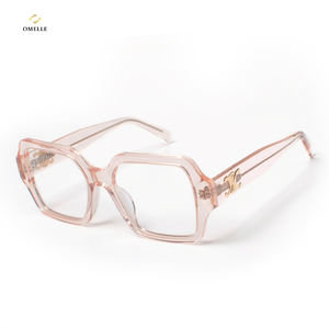 Omelle Best Seller donna <span class=keywords><strong>Vintage</strong></span> retrò occhiali da vista montature grandi dimensioni semplice Design classico irregolare acetato - Product Image 3