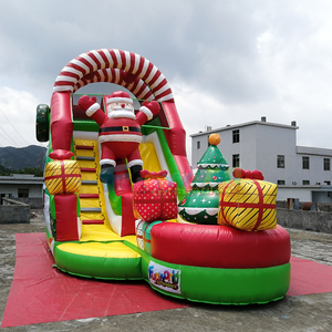 Casa encantada inflable con tobogán, combo de casa inflable para Halloween con tobogán. - Product Image 3