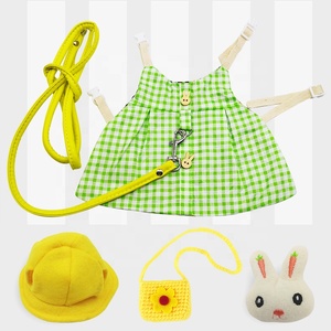 Set Pettorina, Guinzaglio, Vestiti e Cappello <span class=keywords><strong>per</strong></span> Coniglio, Porcellino d'India, Coniglio Nano e Piccoli Animali Domestici <span class=keywords><strong>per</strong></span> Passeggiate all'Aperto - Product Image 1