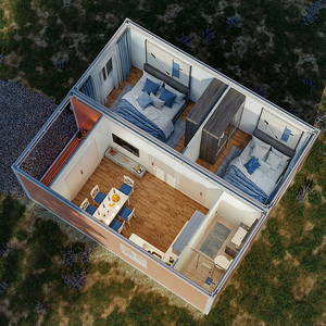 Casa Mobile Modulare <span class=keywords><strong>in</strong></span> Acciaio Personalizzata Moderna, Villa <span class=keywords><strong>Residenziale</strong></span> a 2 Piani, Casa Prefabbricata Container Movibile <span class=keywords><strong>in</strong></span> <span class=keywords><strong>Vendita</strong></span> - Product Image 4