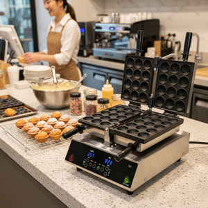 New CookTech Golf Ball Cake Machine Automatic Korean Snack Maker Stainless Steel SUS304 Touch Control Digital Smart Control - Product Image 3