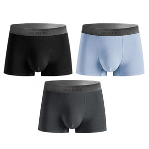 Calzoncillos bóxer Oeko-Tex certificados para hombre, calzoncillos de fibra de bambú orgánica respetuosos con el medio ambiente sostenible, ropa interior de bambú para hombre - Product Image 4