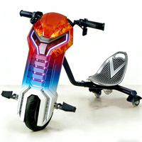 Trottinette électrique à trois roues KD18 Crazy Continental pour enfants, moteur sans balais, étanche IPX4, vitesse maximale 15 km/h, charge maximale 120 kg