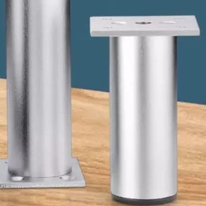 Pieds de canapé en métal réglables modernes, pieds de meubles carrés durables en acier inoxydable, pieds de lit de cabinet stables - Product Image 4