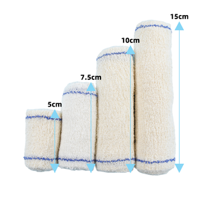 Bandage en crêpe de coton de qualité médicale, hautement élastique, avec clip en aluminium pour pansement, vente en gros d'usine - Product Image 3