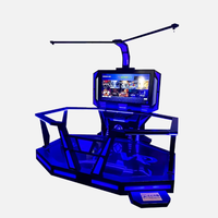 Parc à thème VR, simulateur VR 360, réalité virtuelle 9D, plateforme humaine haute performance, machine tout-en-un