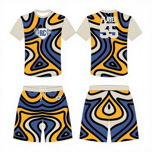 Conjunto de Camiseta y Pantalones Cortos de Fútbol de Verano Personalizados de Alta Calidad, OEM al por Mayor, Transpirables y de Secado Rápido - Product Image 1